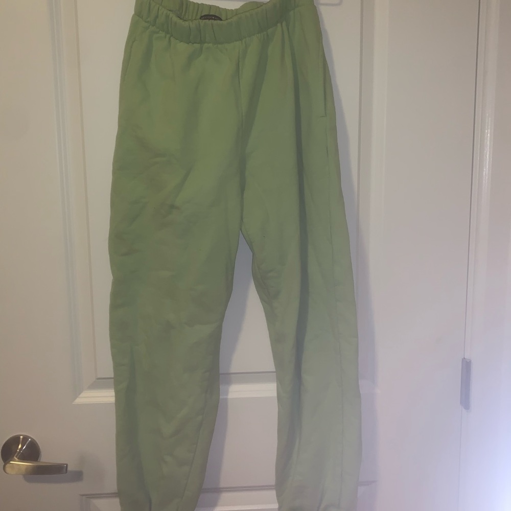 light green brandy melville sweatpants
